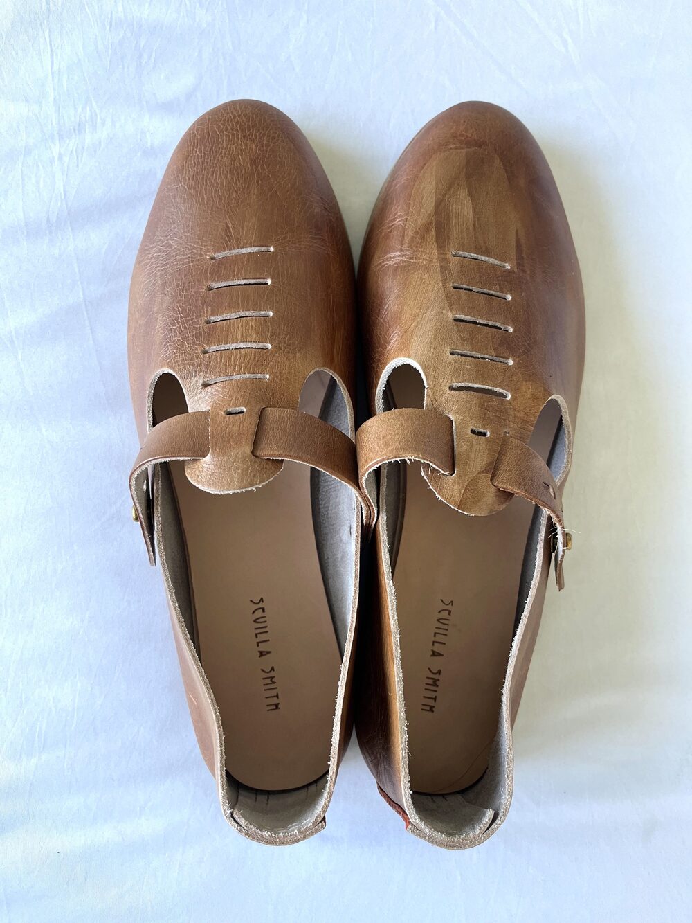 Sevilla Smith The Ignacio Handmade Leather Shoe - Toast - Size 45